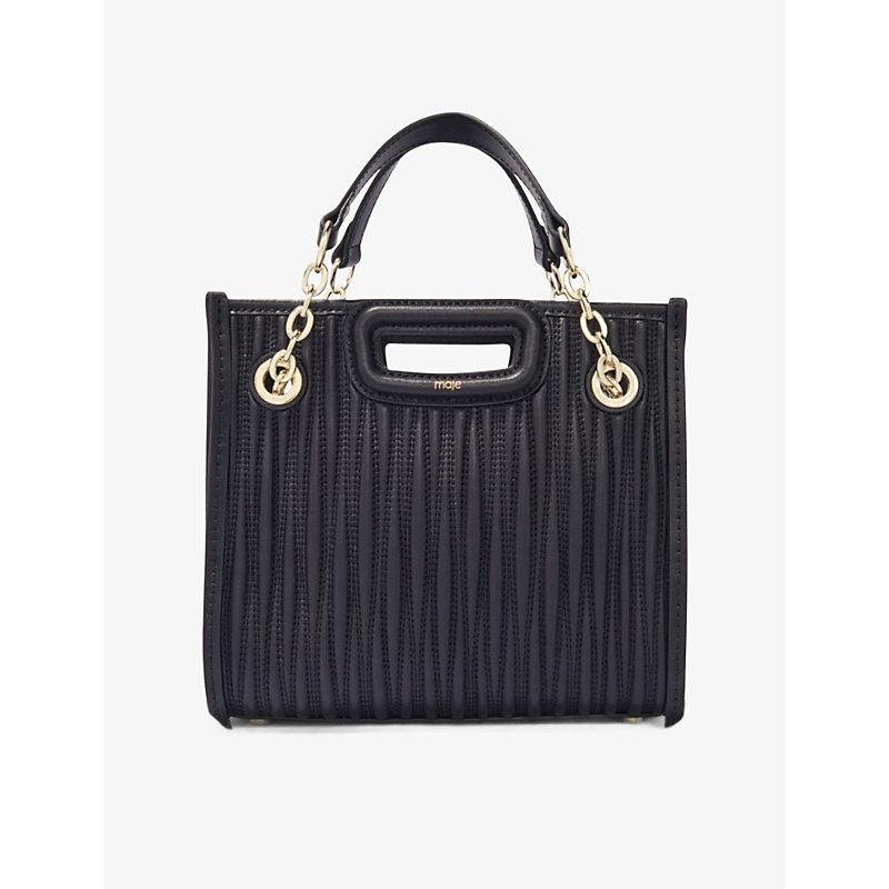 Leather Cabas M Maje Suède Maje Cabas M MAJE M Croc-Embossed Suede