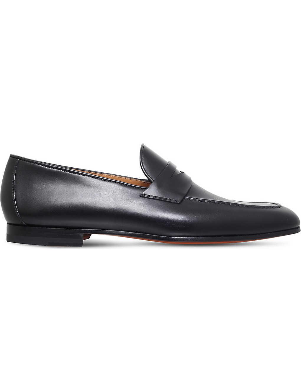 magnanni black loafers