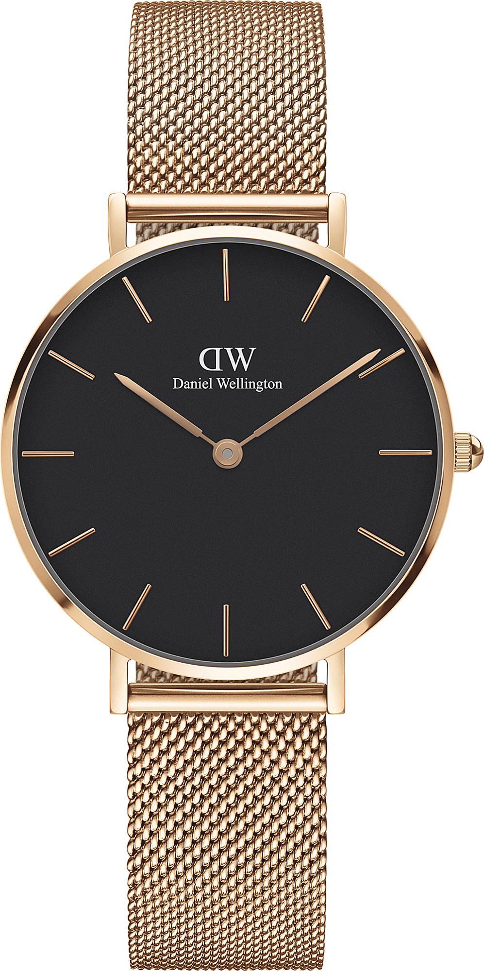 Daniel Wellington Women's Petite Rose Gold-plated Watch in Black - Lyst