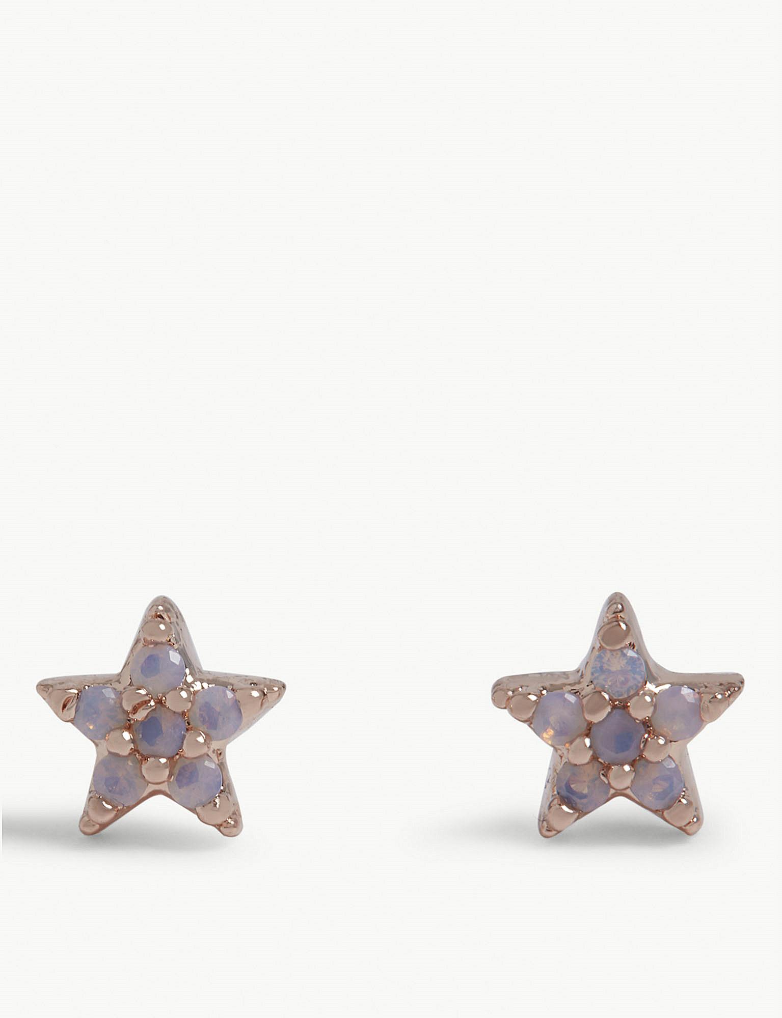 Lyst - Astrid & Miyu Mystic Star Stud Earrings in Metallic