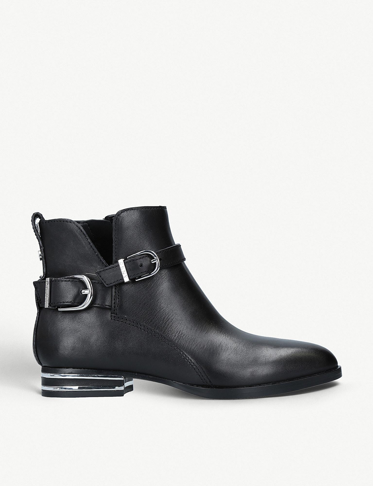 dkny leather boots
