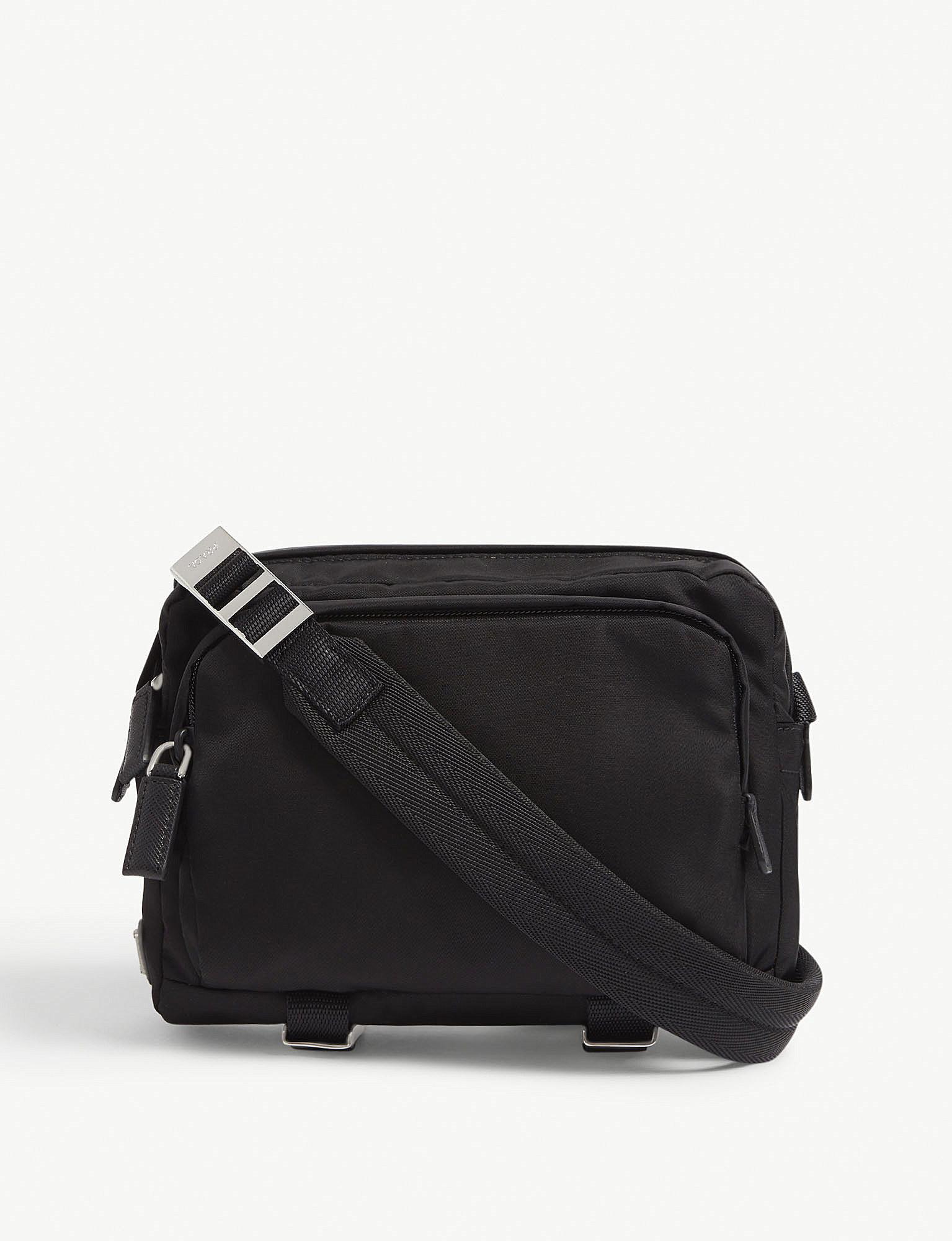 Prada Tessuto Montagna Nylon Camera Bag in Black for Men | Lyst