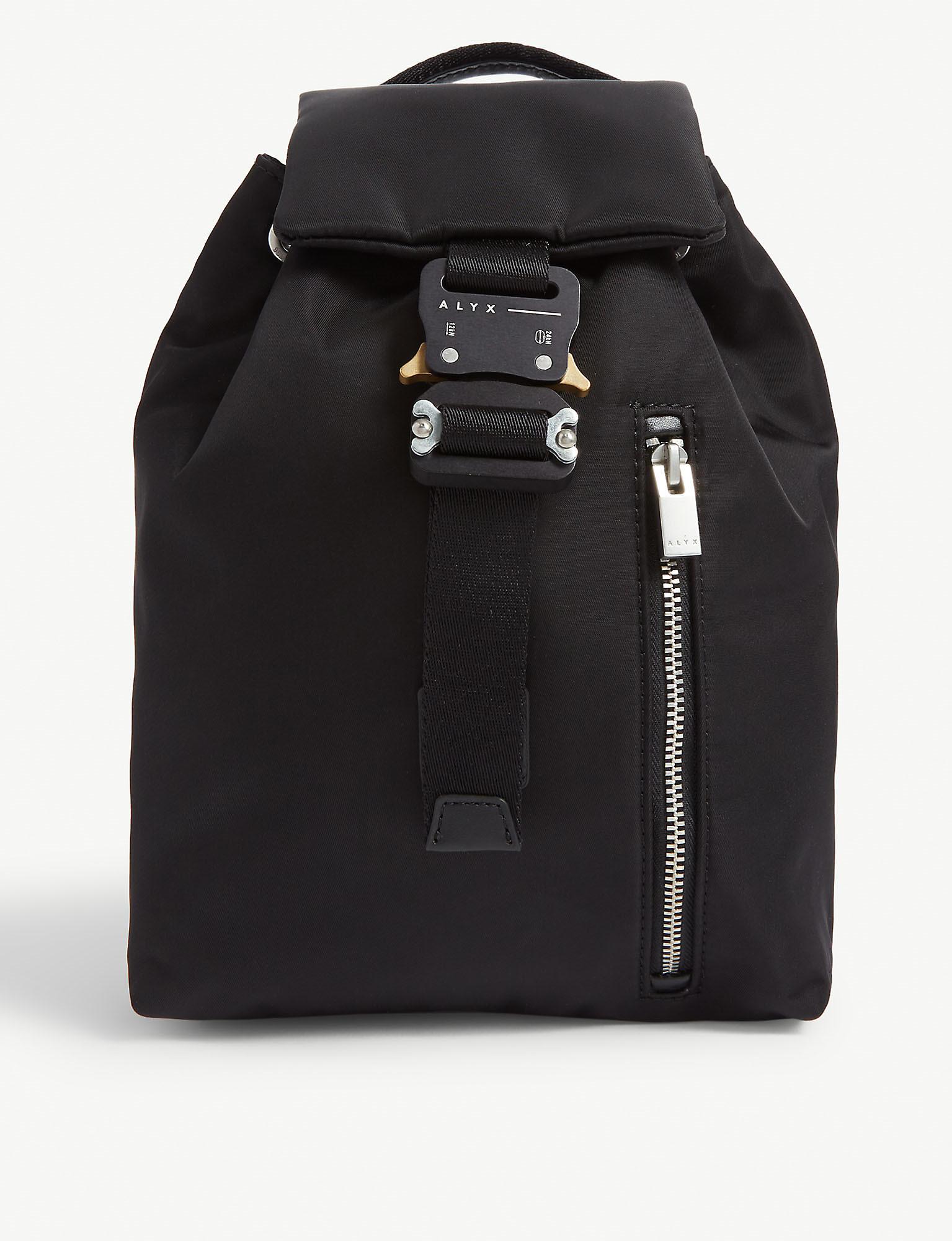 1017 ALYX 9SM Synthetic Rollercoaster Buckle Backpack in Black - Lyst