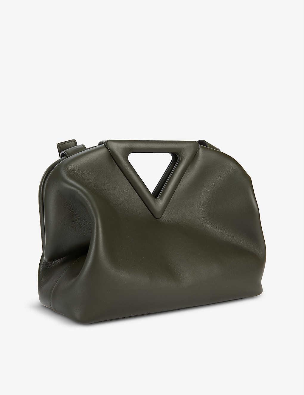 Bottega The Triangle Leather Shoulder Bag Lyst