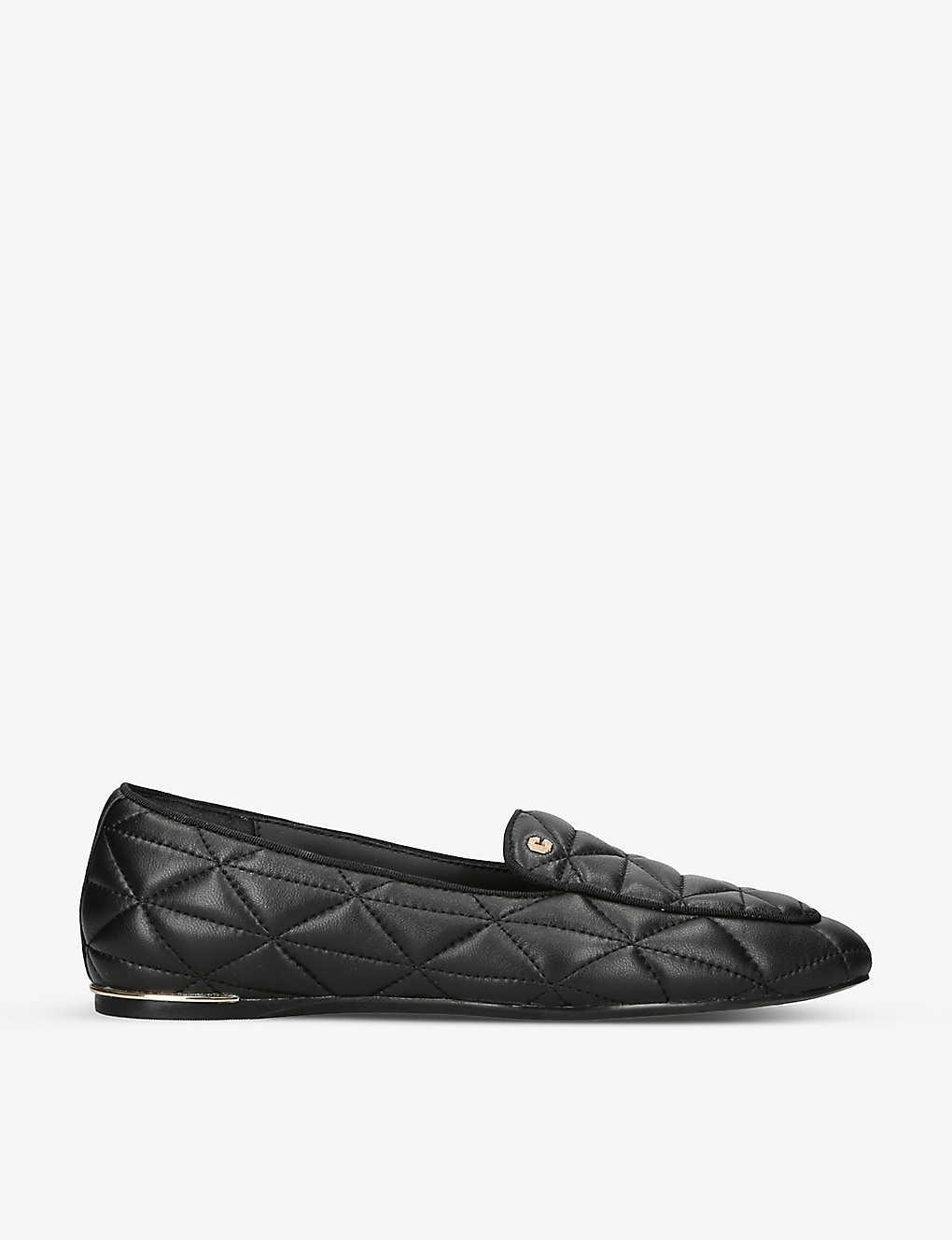Carvela Kurt Geiger Loyal Quilted Leather Loafers in Black | Lyst