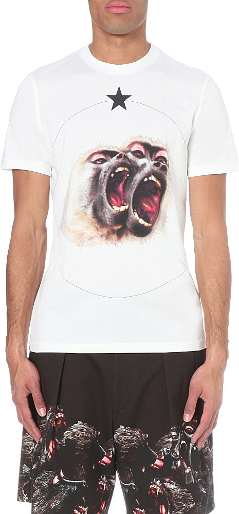 Givenchy Screaming Monkey-print Cotton 