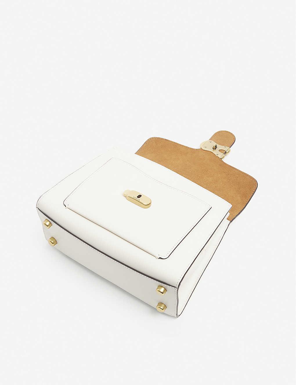 COACH Tabby Top Handle Bag 20 in White | Lyst