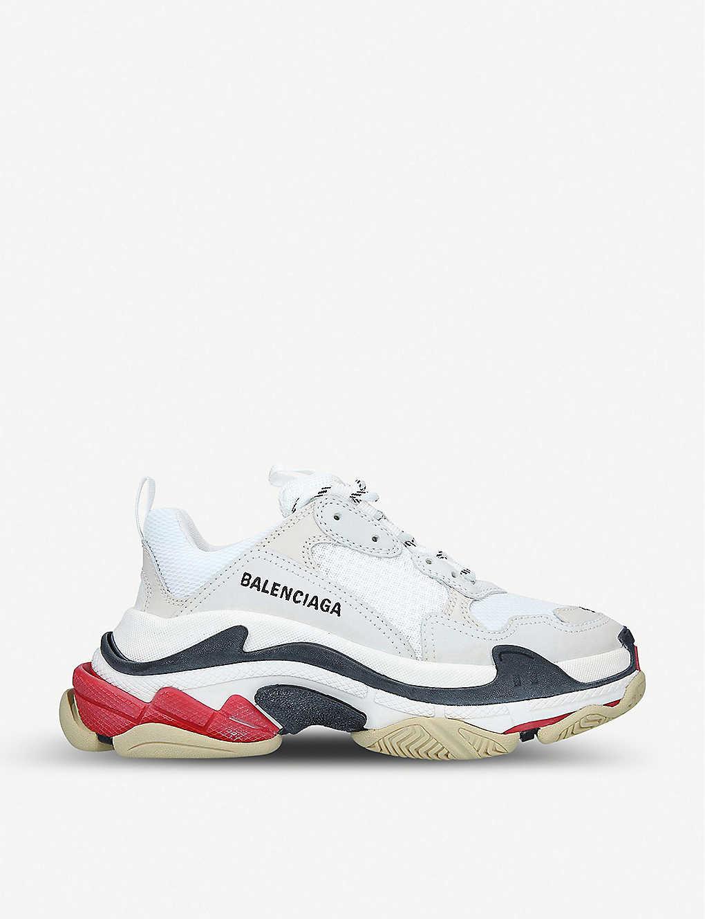 Balenciaga Triple S Sneakers In Mesh-leather And Nubuck in White - Save ...