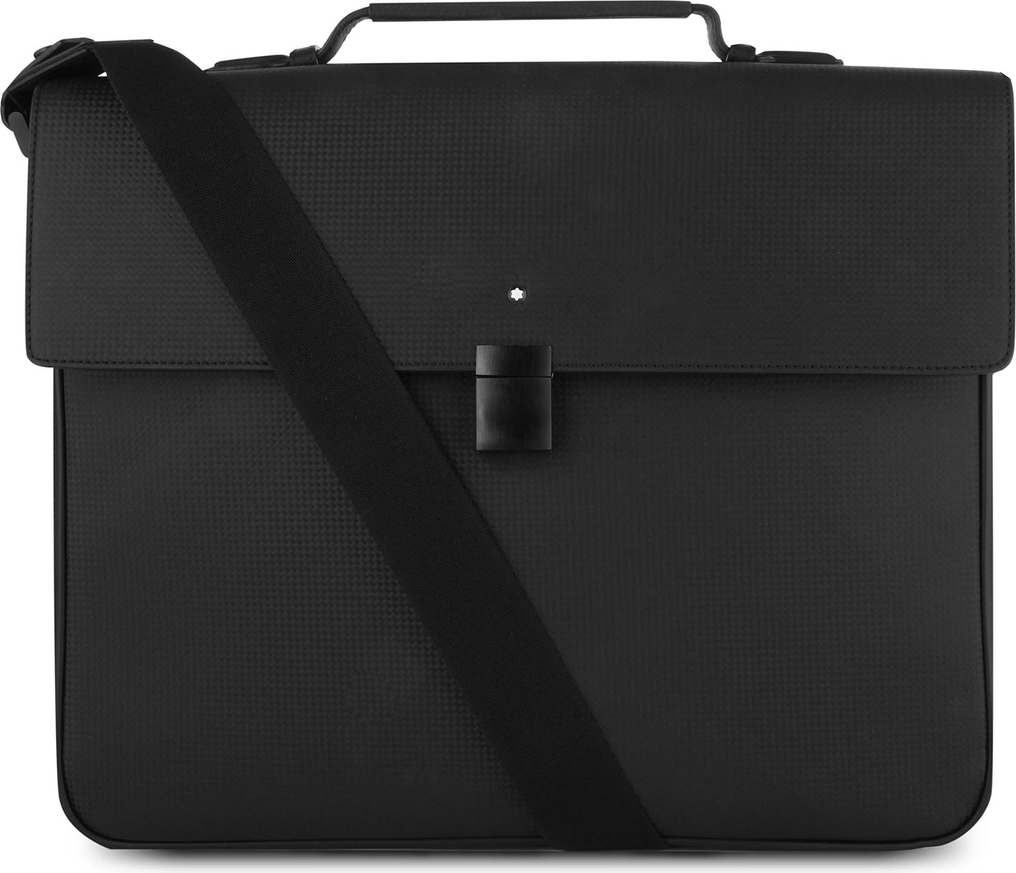 Montblanc Leather Westside Extreme Single-gusset Briefcase in Black for ...