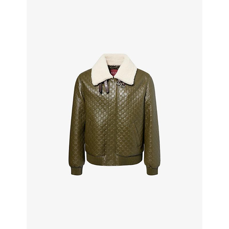 Quilted Leather Bomber Cuero Gucci Women's Gucci Leather Jackets Lyst