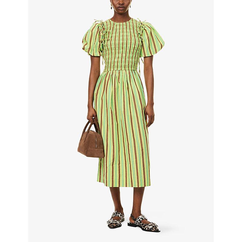 damson madder green dress Reversible Bridget Mini Dress main image 1