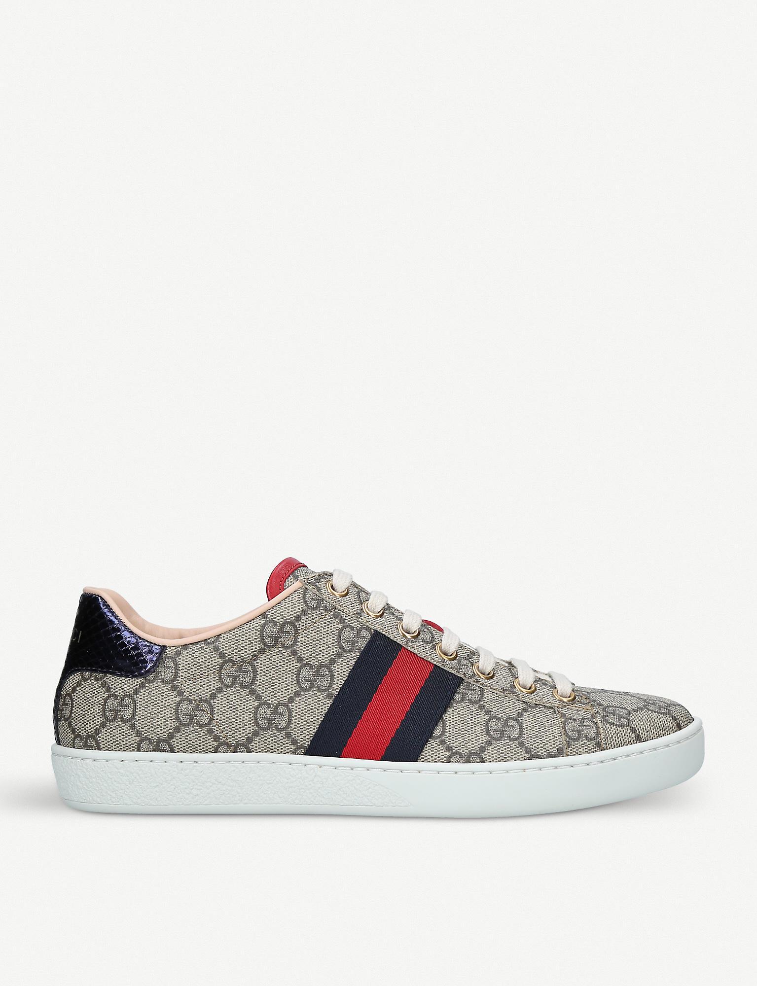 Gucci Canvas Ace GG Supreme Sneakers - Save 28% - Lyst