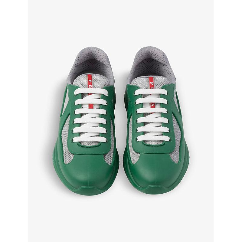 Green prada trainers hotsell