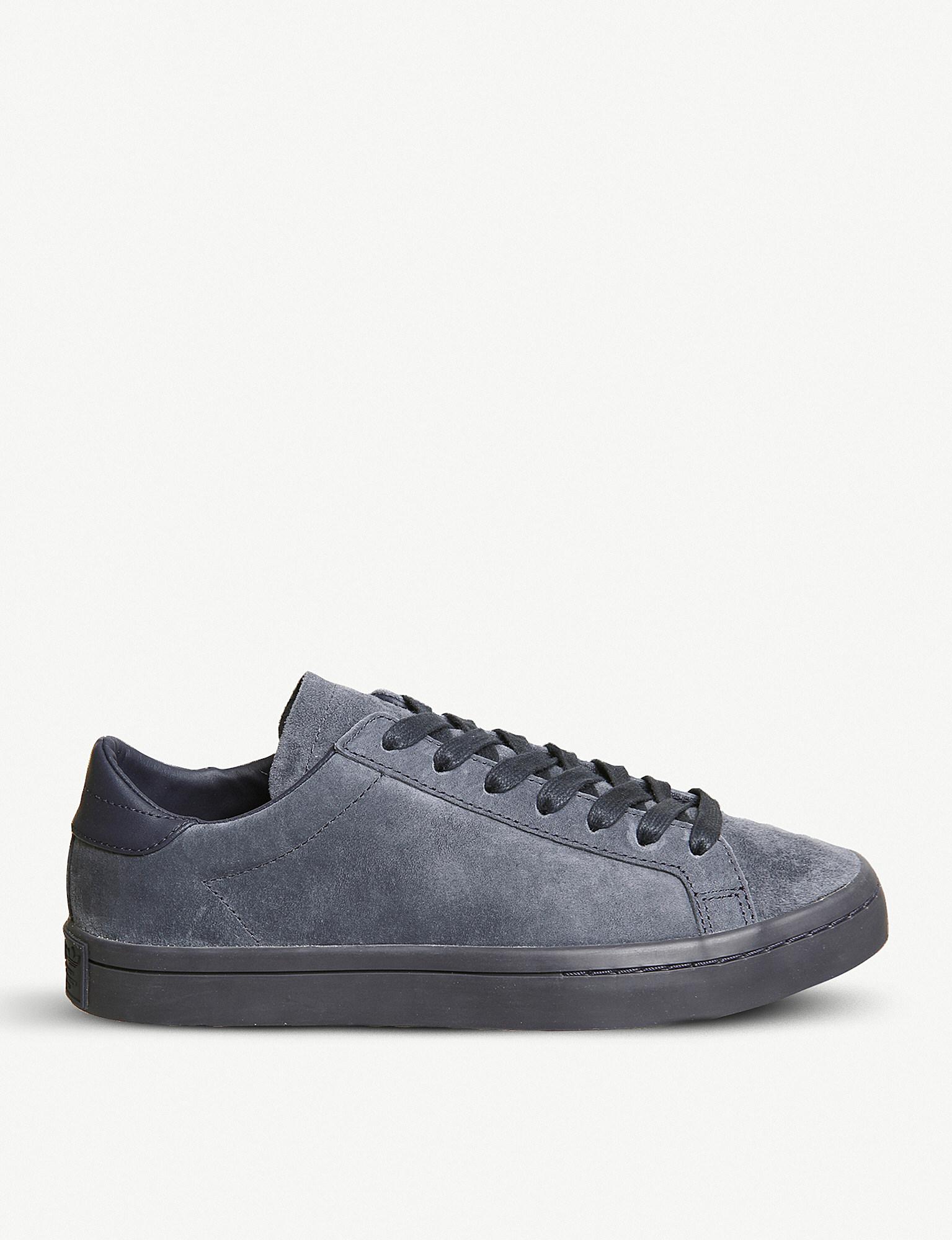 adidas court vantage black leather