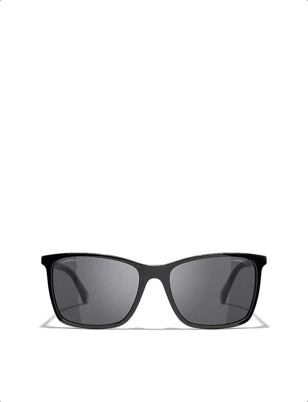Chanel Square Sunglasses in Gray