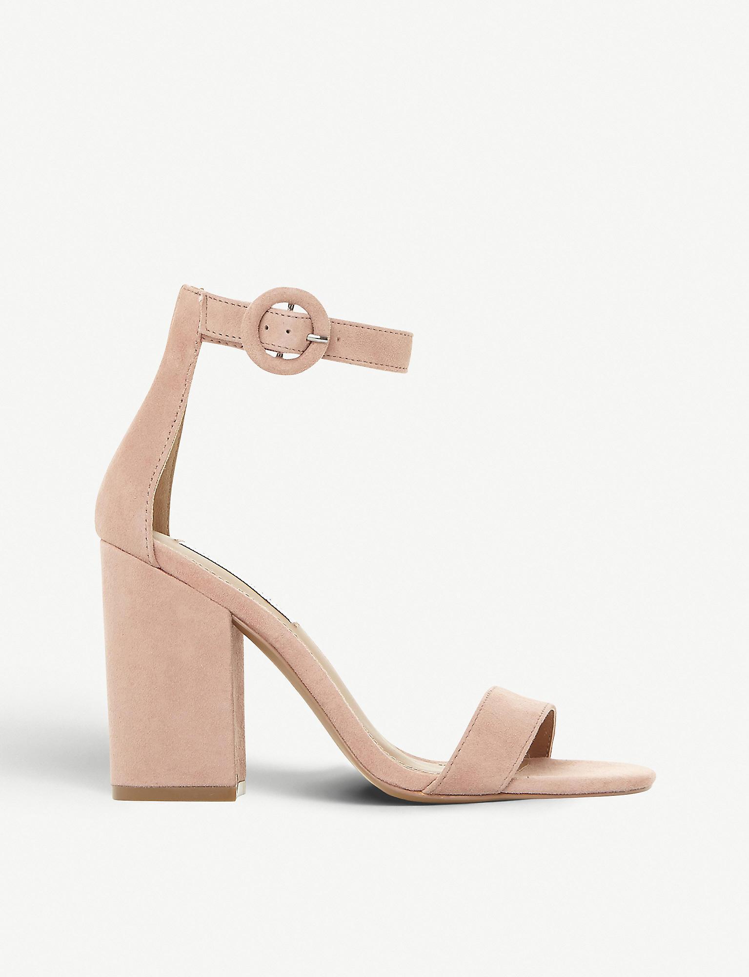 steve madden nude block heel
