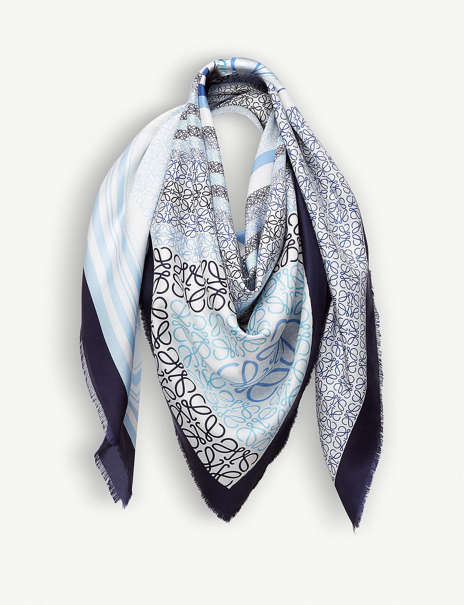 loewe silk scarf