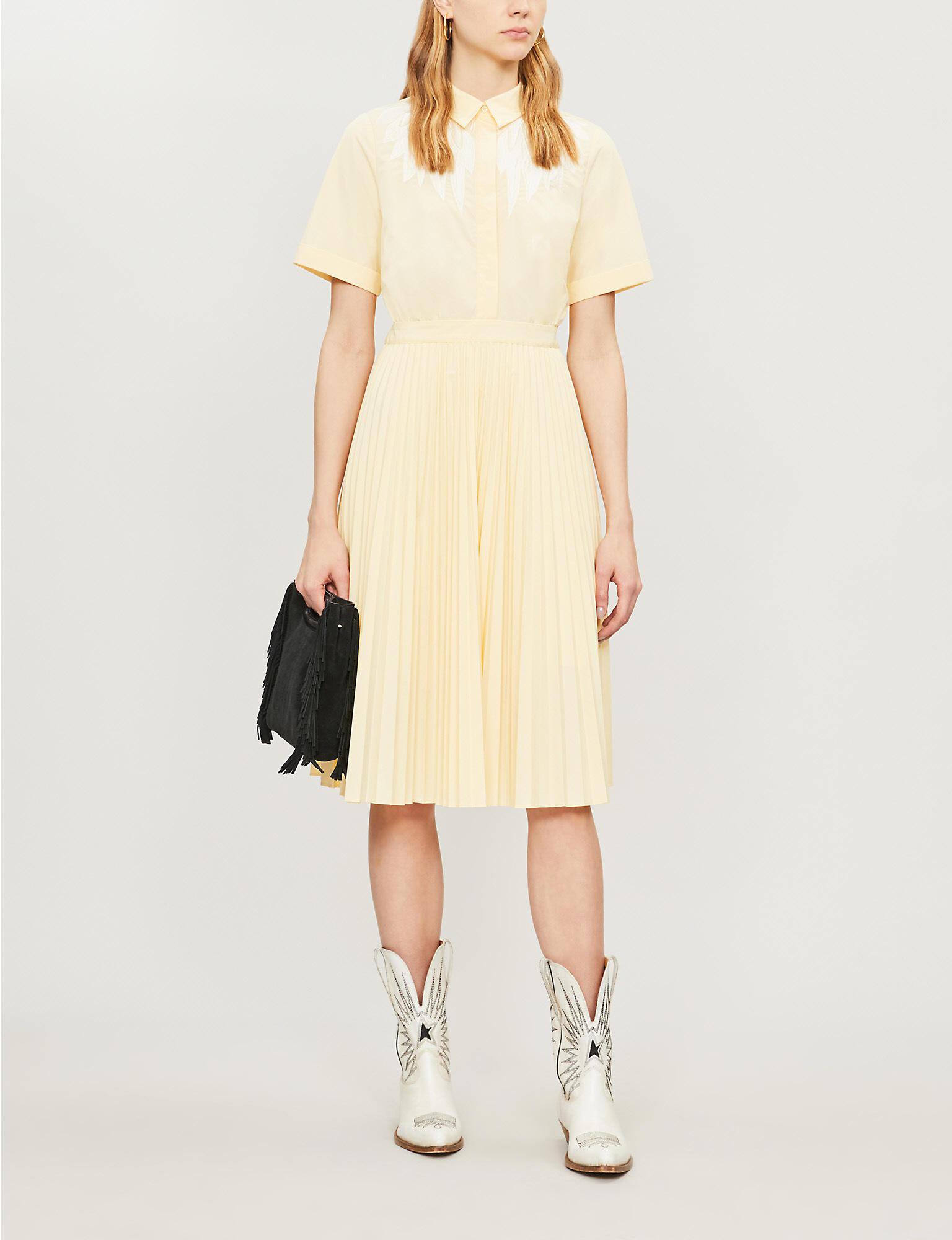 maje yellow dress