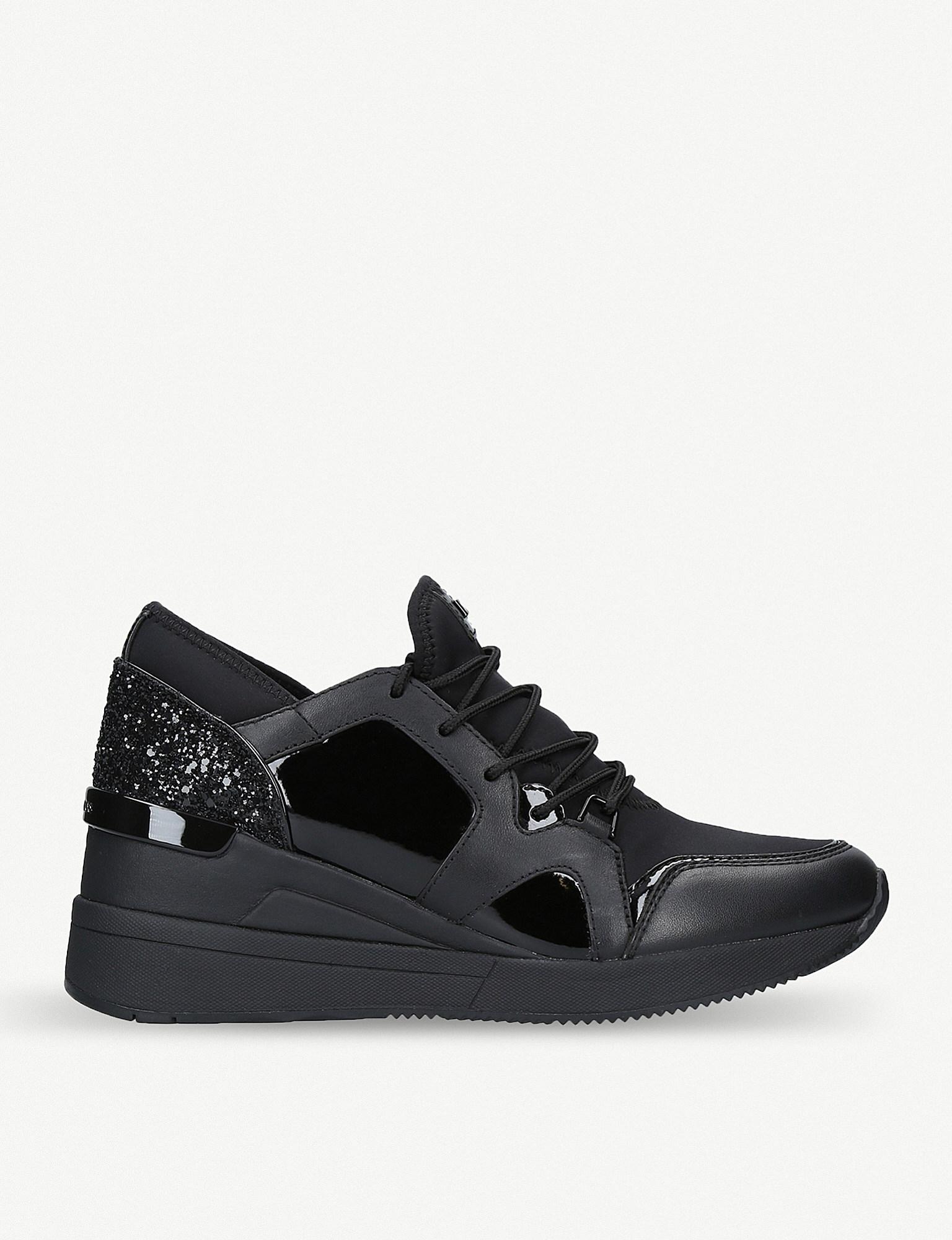 michael kors black glitter sneakers