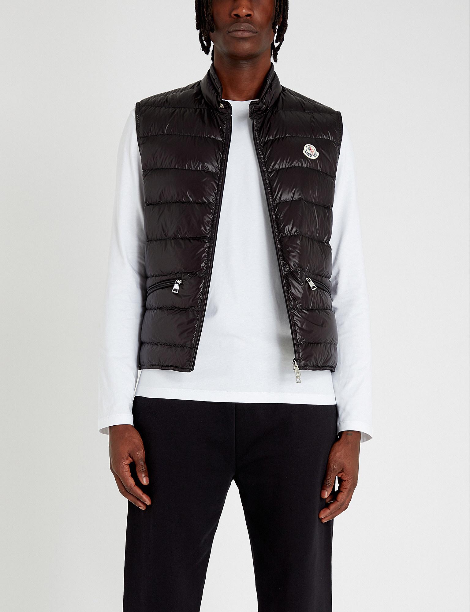 Moncler Gui Quilted Shell-down Gilet in Black for Men - Lyst
