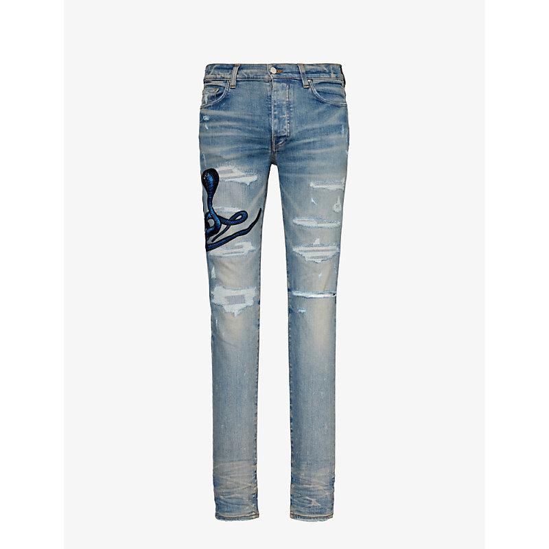 Denim Amiri Snake Patch Mike Amiri Snake Jeans Clearance