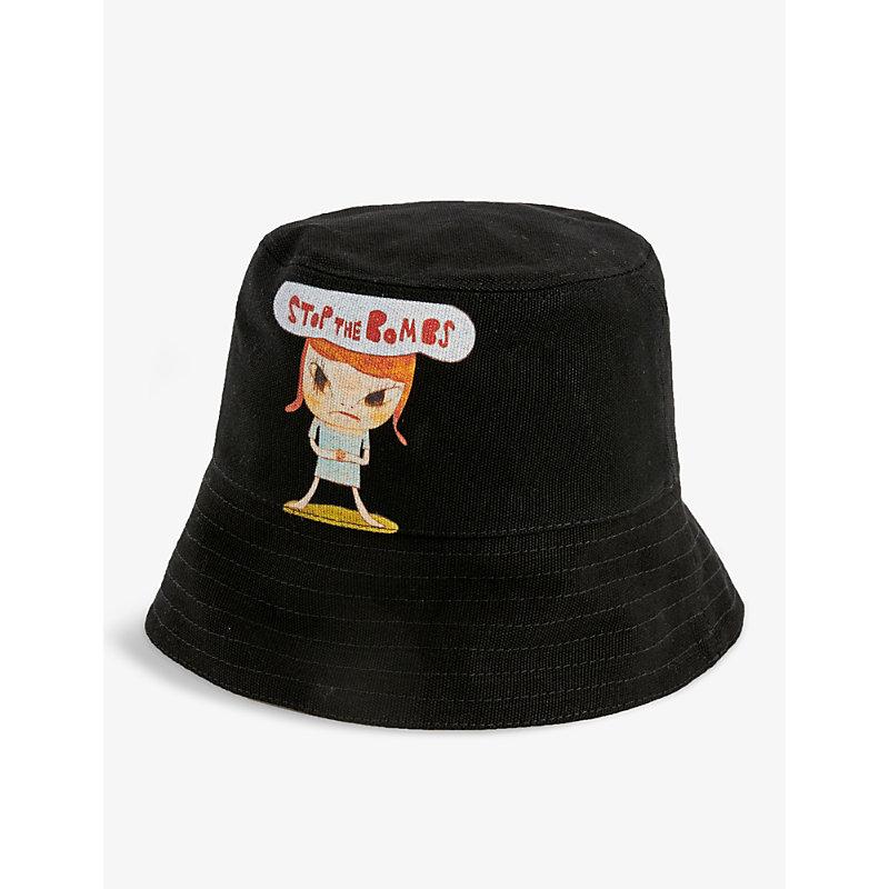 Stella McCartney Yoshitomo Nara X Graphic-print Cotton-blend Bucket Hat ...