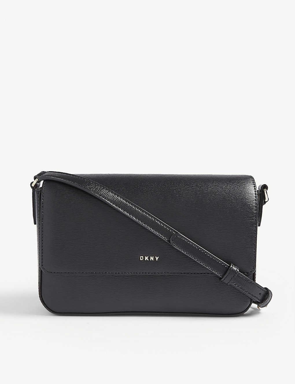 DKNY Bryant Leather Crossbody Bag in Black Lyst