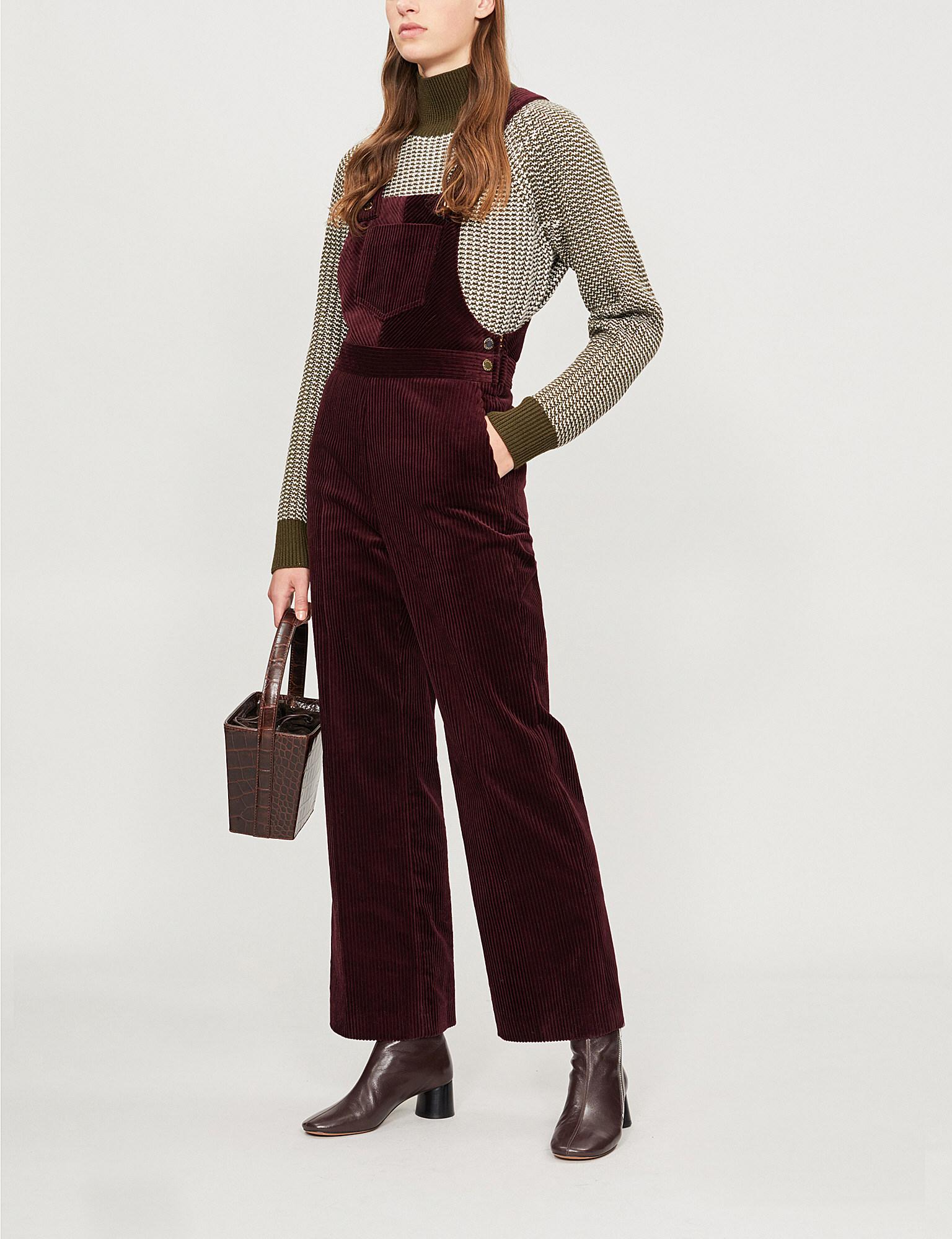 Sandro corduroy jumpsuit Clearance