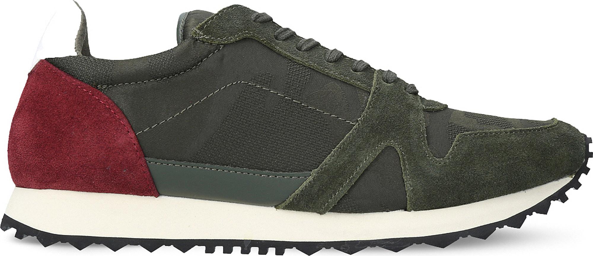 Kurt Geiger Lamont Suede Low-top Trainers in Green for Men - Lyst