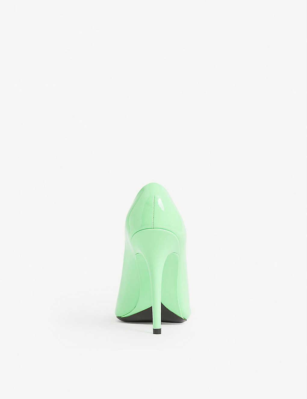 Fenty The Affair Patent-leather Heeled Courts in Green | Lyst
