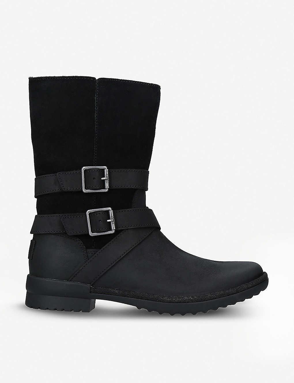 UGG Leather Lorna Boot in Black - Save 58% | Lyst