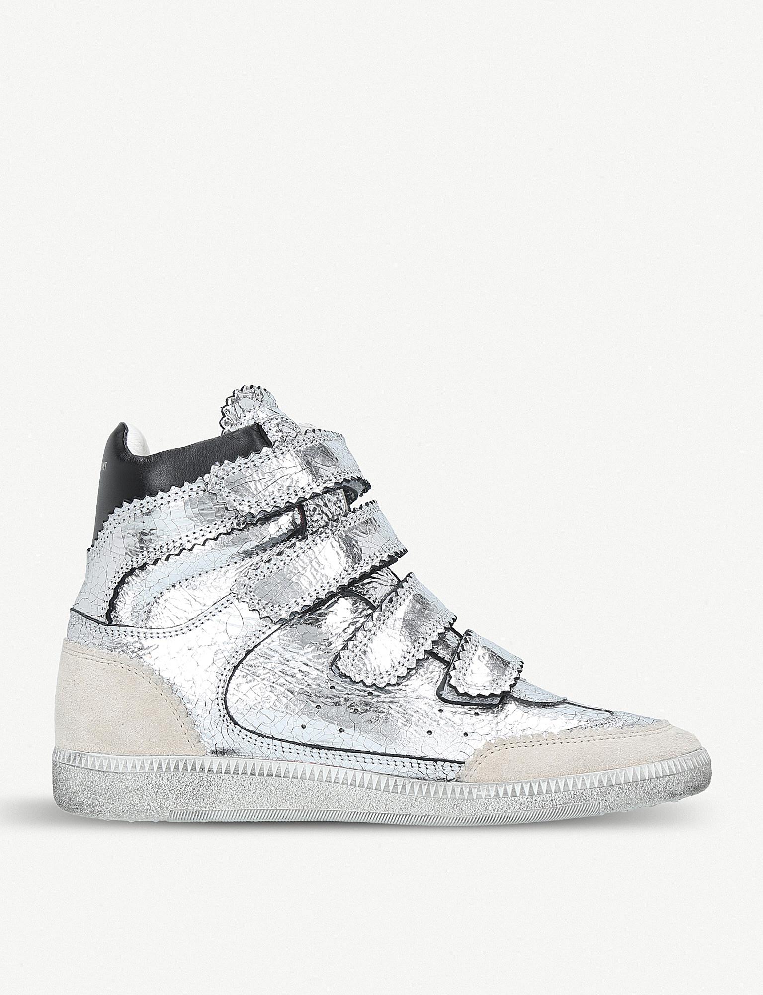 isabel marant silver trainers