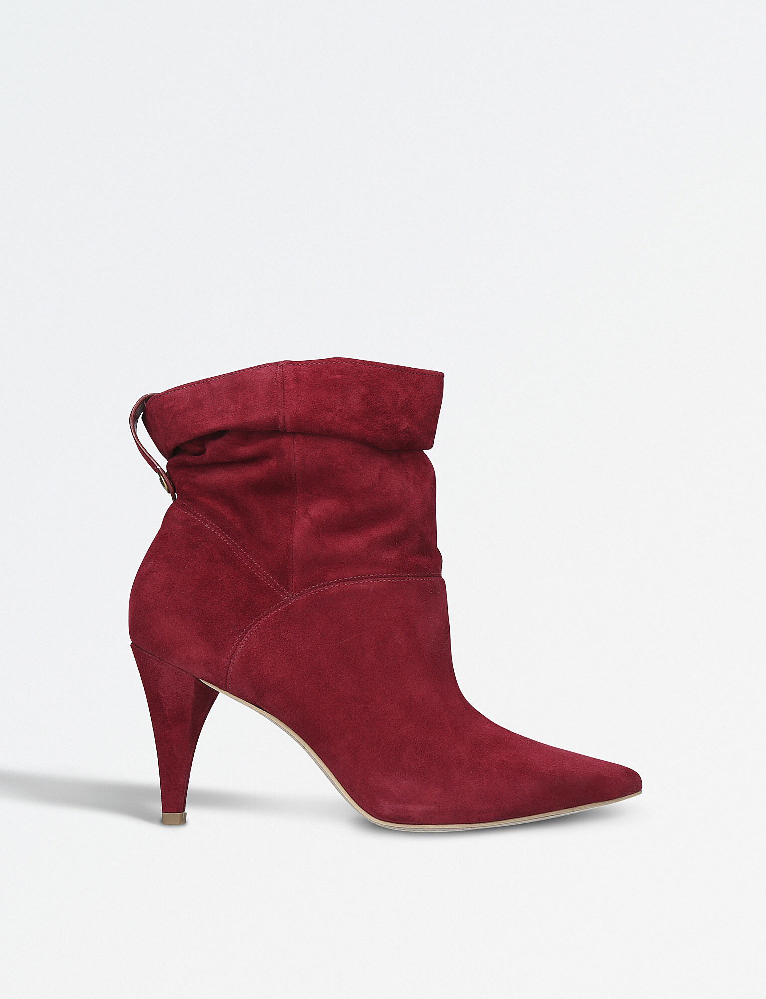 michael kors red ankle boots