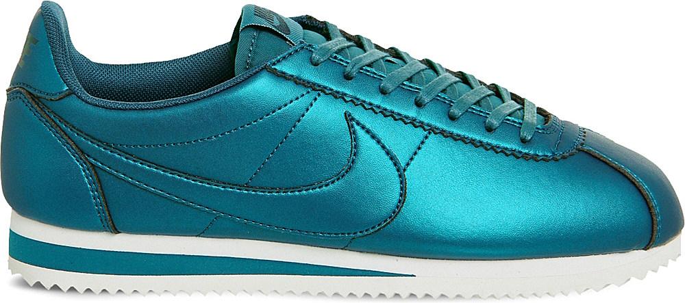 Nike Classic Cortez Og Metallic Trainers in Blue | Lyst