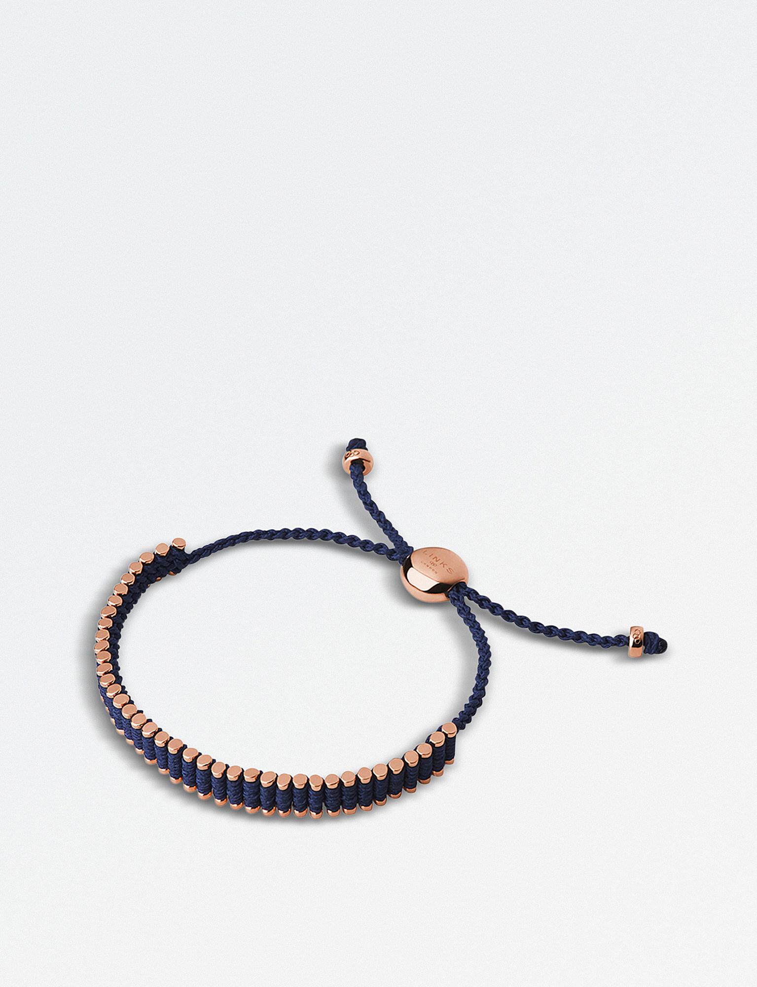 Links Of London Mini 18ct Rose Gold Vermeil Friendship Bracelet In Pink Lyst Links Of London Mini 18ct Rose Gold Vermeil Friendship Bracelet In Pink Lyst