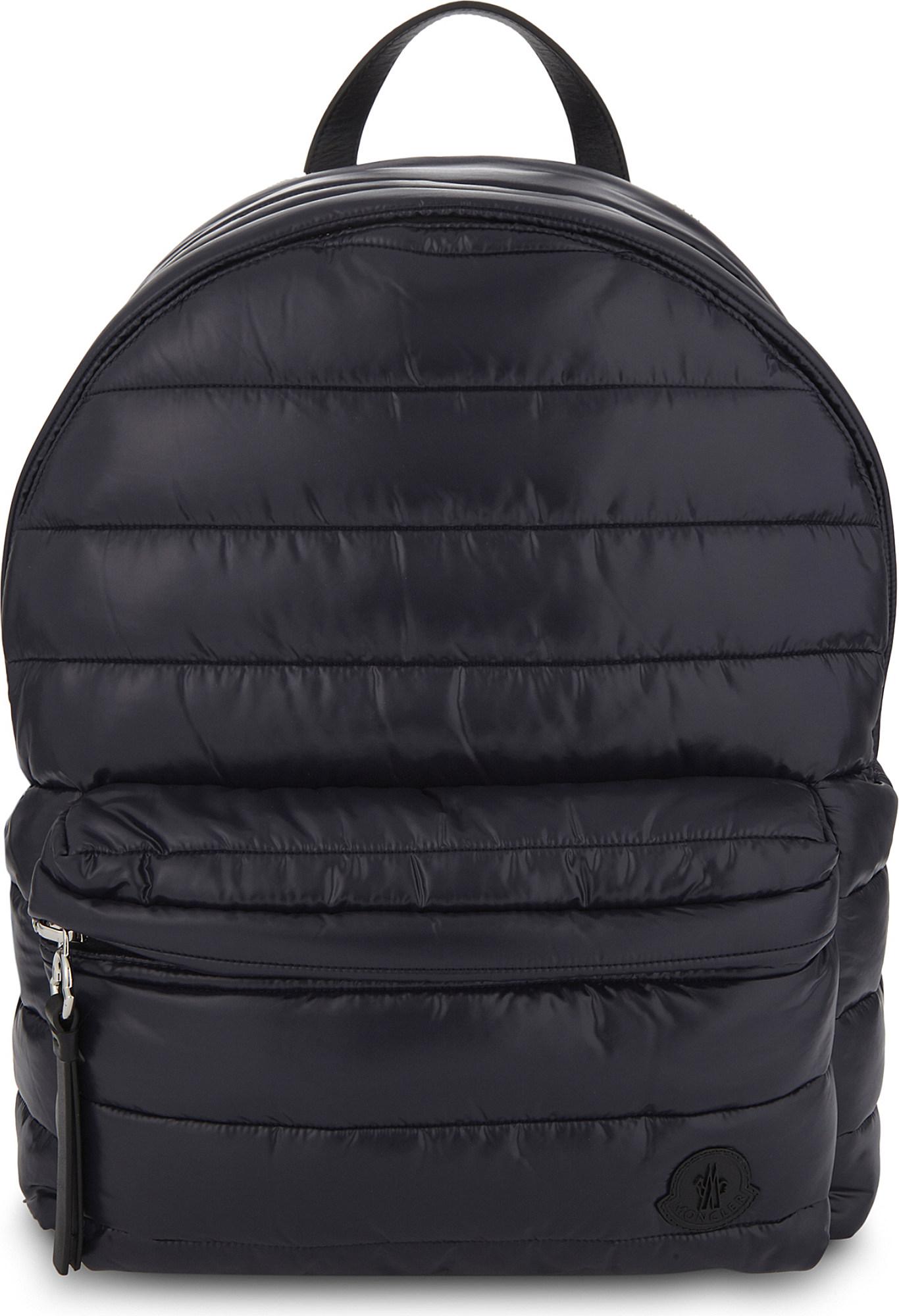 Moncler Quilted Backpack in Navy (Blue) for Men Lyst