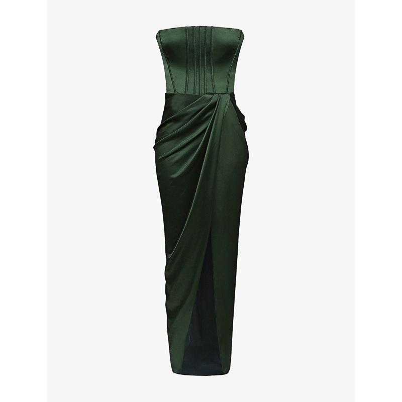green velvet dress reformation House Of CB Adrienne  Hire For A Night