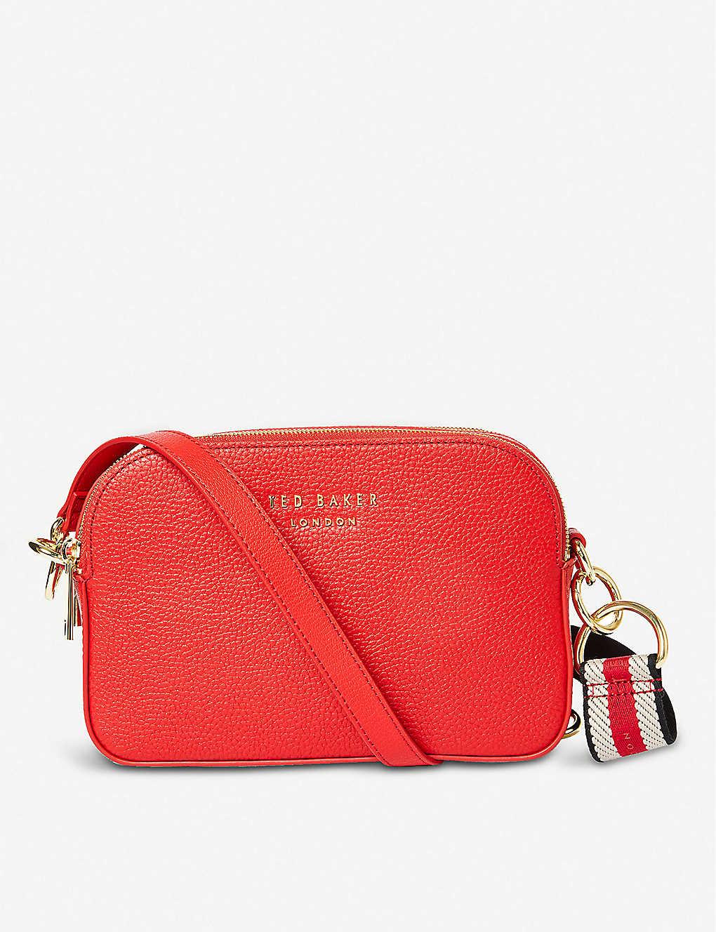 Ted Baker Amerrah Grained Leather Camera Bag in Red Lyst