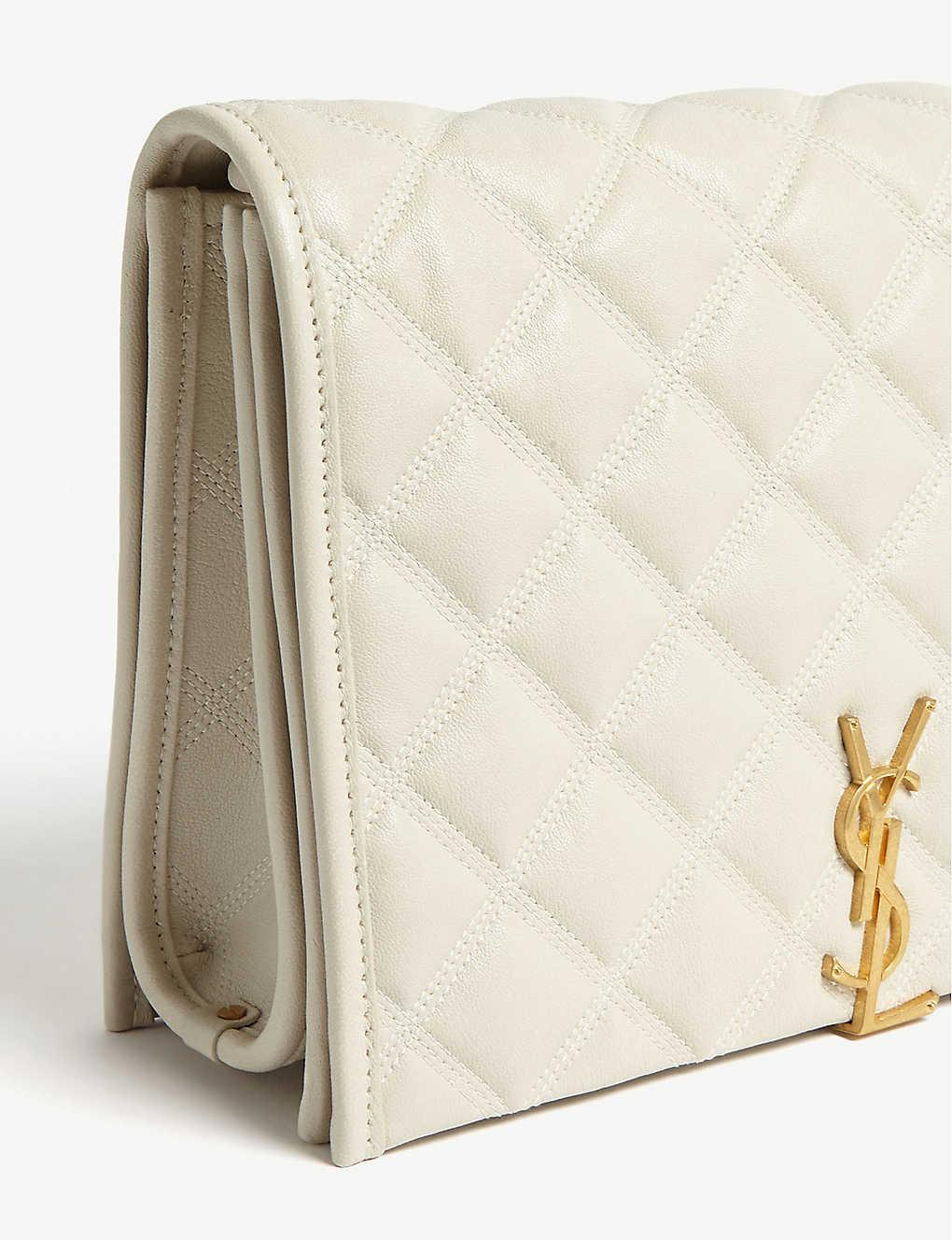 Saint Laurent Diamond Quilted Leather Becky Small Shoulder Bag (SHF-22 –  LuxeDH