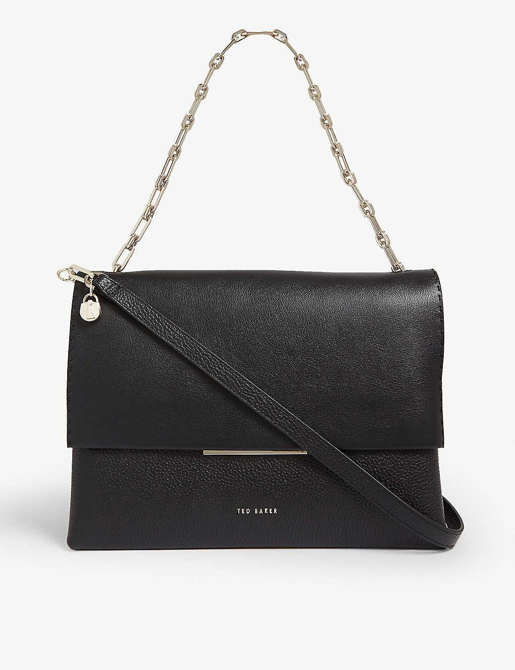 Ted Baker Diaana Leather Shoulder Bag in Black Lyst Canada
