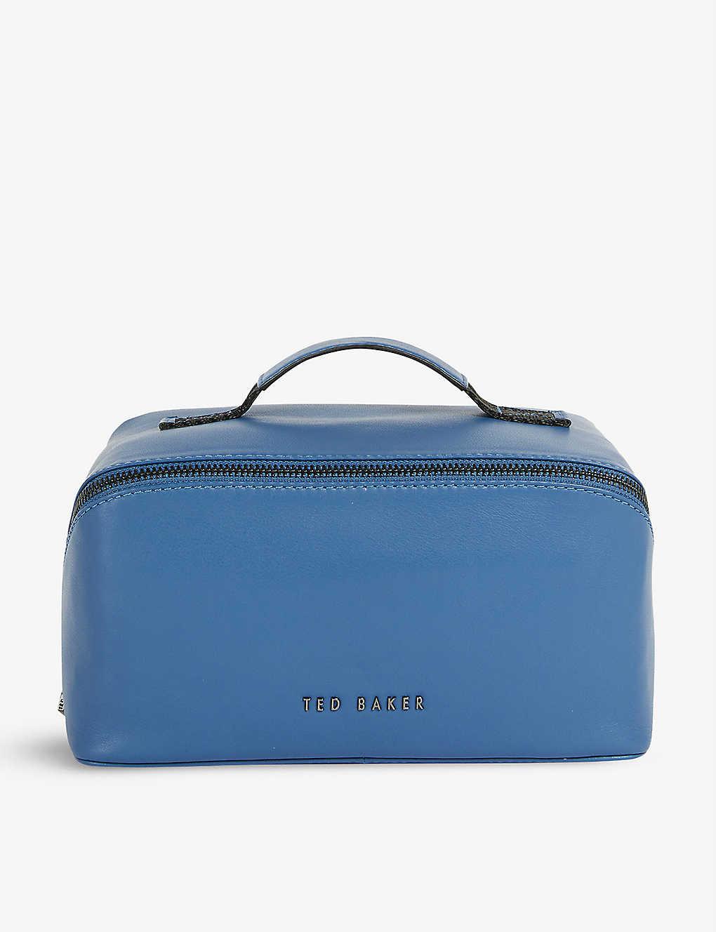 NEW TED BAKER LONDON Men's Navy Wash Bag with accessories