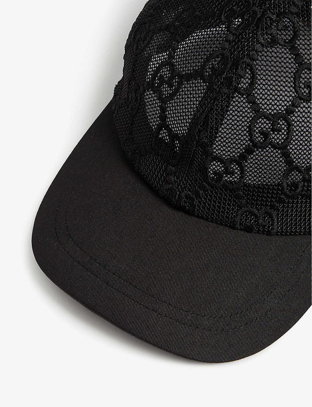 GUCCI GG COTTON BASEBALL CAP - BLACK – SGN CLOTHING