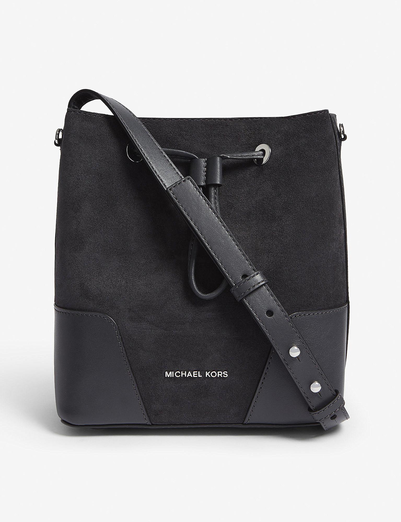 Michael Kors Handbags Selfridges Handbag Photos Eleventyone Org Michael Kors Cary Leather Bucket Bag In Black Lyst