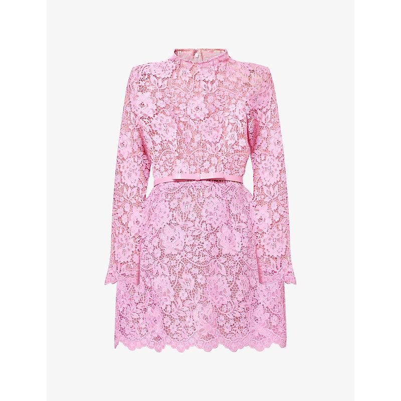 chinese dress ladies Cindy Pink Floral Mini Dress