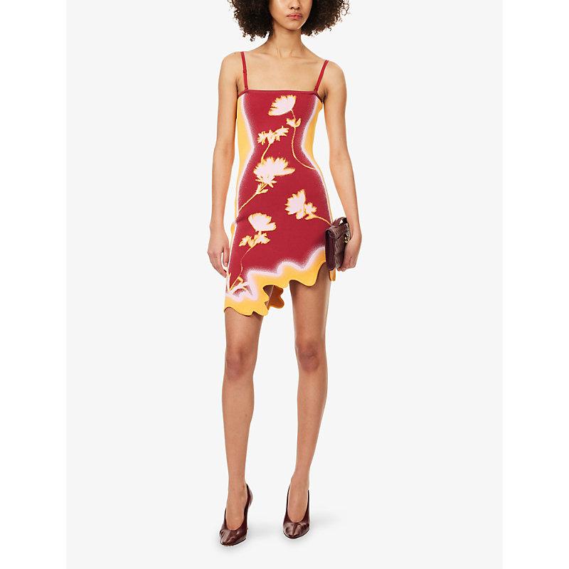 Ph5 Lyndon Wavy-Hem Stretch-Knit Mini Dress in Red | Lyst UK Ph5 Lyndon Wavy-Hem Stretch-Knit Mini Dress in Red | Lyst UK