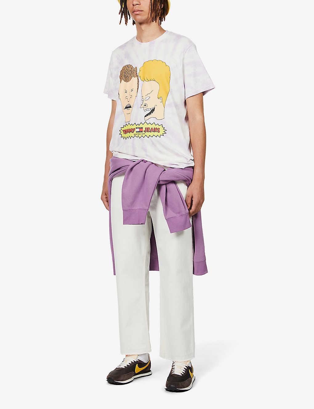 Tommy Hilfiger Mens Tie Dye Lilac Dawn X Mtv Beavis And Butt-head  Graphic-print Cotton-jersey T-shirt M for Men | Lyst
