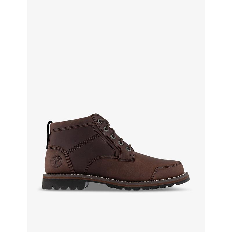 Timberland Larchmont Chukka Logo-embossed Leather Boots in Brown for Men |  Lyst