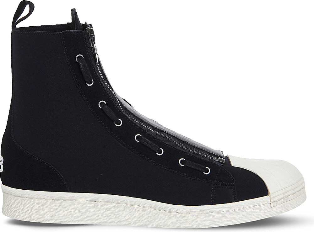 Acquiesce Technology sent Y-3 Y3 Pro Zip Neoprene And Suede High-top Trainers in Black for Men | Lyst