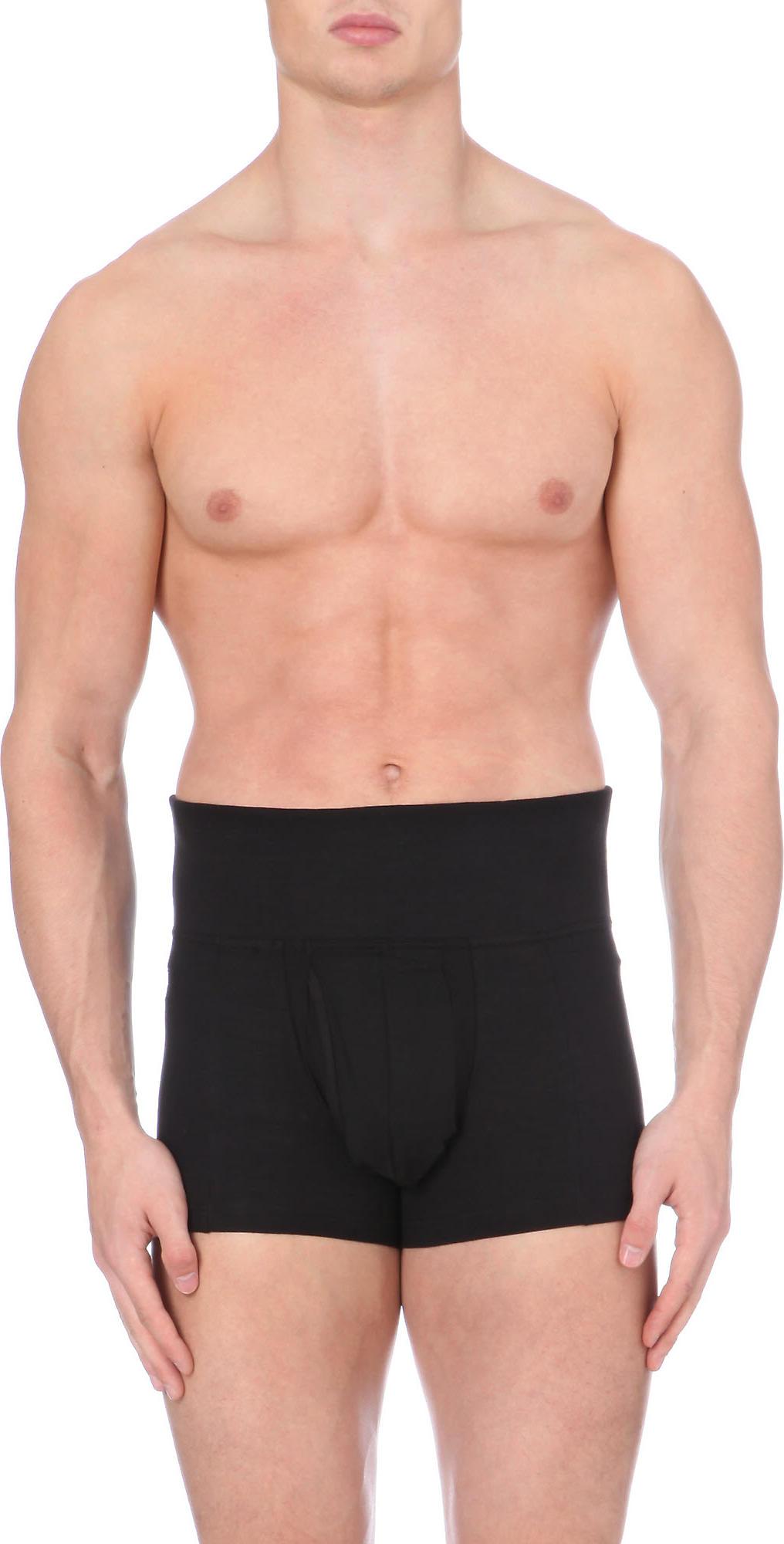 Spanx Cotton Men's Black Slimwaist Trunks for Men Lyst