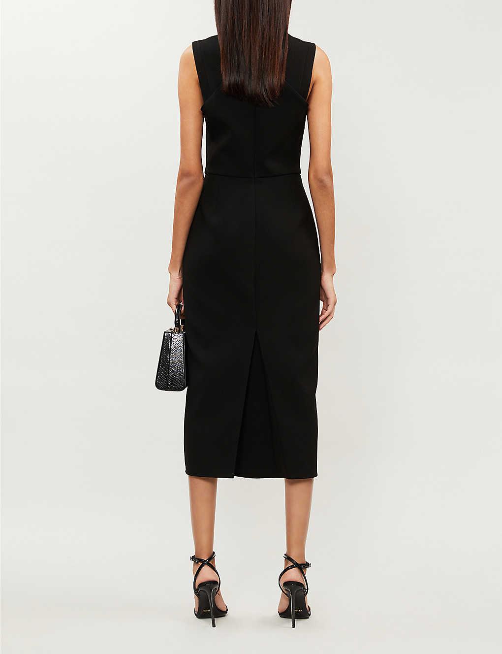 victoria beckham v neck dress